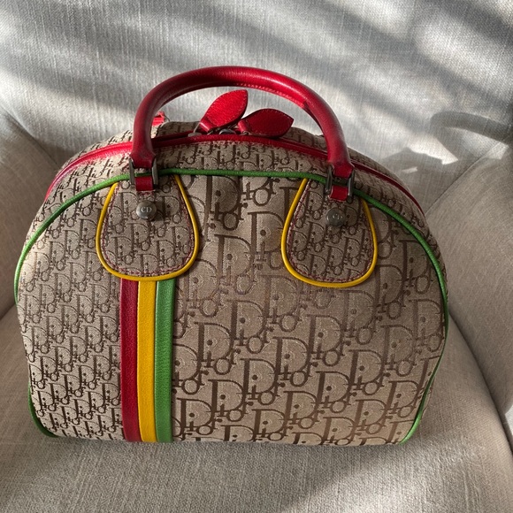 Dior Handbags - Christian Dior Red Yellow Green Bag